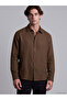 Özmarka New Season Brown Regular Fit Men's Shirt