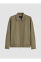 Seray New Season Khaki Regular Fit Shirt Collar Men's Jacket - 5