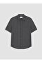 Özmarka New Season Gray Regular Fit Men's Shirt - 5