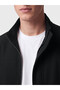 Ozmarka New Season Black Regular Fit Stand Collar Men's Bomber Jacket - 3