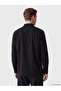 Peak New Season Black Regular Fit Dobby Men's Shirt - 4
