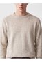 Özmarka New Season Beige Crew Neck Men's Knitwear Sweater - 3