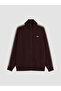 Regular Fit High Collar Men's Zippered Sweatshirt