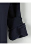 Ozmarka New Season Navy Blue Crew Neck Printed Men's Sweatshirt - 8