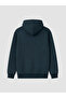 Ozmarka New Season Petrol Hooded Men's Zippered Sweatshirt - 7