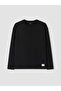 Özmarka New Season Black Crew Neck Men's Sweatshirt - 5