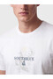 Vizyon New Season White Crew Neck Men's Printed T-Shirt - 3