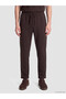 Özmarka New Season Brown Regular Fit Men's Trousers - 2