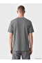 Vizyon New Season Gray Standard Fit Crew Neck Interlock Men's T-Shirt - 4