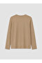 Beige Crew Neck Printed Men's Sweatshirt - 5