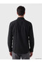 Ozmarka New Season Black Slim Fit Poplin Men's Shirt - 3