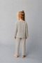 Children's Patterned Pajama Set – Long Sleeve Soft Comfortable Top and Bottom Pajama Sets - 3