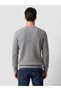 Özmarka New Season Gray V-Neck Men's Knitwear Sweater - 3