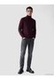 Lcwaikiki Classic Plum Turtleneck Men's Knitwear Sweater - 2