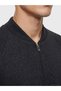 Vizyon New Season Anthracite Regular Fit College Collar Men's Knitwear Cardigan - 3