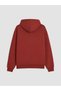 Burgundy Men's Thick Hoodie - 6