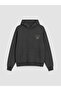 Özmarka New Season Anthracite Printed Men's Hoodie - 5