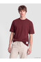 Vizyon New Season Brown Crew Neck Men's T-Shirt