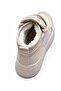 Women's Beige Winter Boots with Fur Inside, Thick Platform Sole, Lace-Up Casual Boots - 6