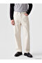 Özmarka New Season Beige Relax Fit Gabardine Men's Trousers - 2
