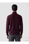 Lcwaikiki Classic Plum Turtleneck Men's Knitwear Sweater - 3