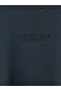Ozmarka New Season Navy Blue Crew Neck Embroidered Men's Thick Sweatshirt - 6