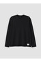 Özmarka New Season Black Crew Neck Men's Sweatshirt - 5