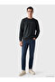 Özmarka New Season Khaki Crew Neck Printed Men's Sweatshirt - 2