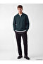 Özmarka New Season Petrol Polo Collar Men's Sweatshirt - 2