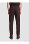 Özmarka New Season Brown Regular Fit Men's Trousers - 4