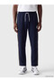 Özmarka New Season Navy Blue Loose Fit Printed Men's Sweatpants - 2