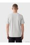 Peak New Season Gray Crew Neck Printed Combed Cotton Men's T-Shirt - 4