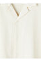 Özmarka New Season Gray Relax Fit Textured Men's Shirt - 5