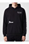Ozmarka New Season Black Printed Men's Thick Hoodie - 3