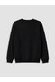 Ozmarka New Season Black Printed Men's Thick Sweatshirt - 7