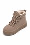 Women's Mink Platform Boots Thick Soled Furry Lace-Up Winter Casual Boots 26-538 - 8