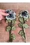 30X14 cm 2 Pieces Embroidery Flower Applique - 4