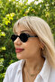 Sihra Accessories Unisex Black Round Polarized Uv400 Protected Bone Sunglasses - 2