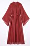 Reglan Sleeve Dress Y0159 - Red - 5