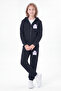 3 Thread Girls' Printed Hooded Zipper Tracksuit Set - 3