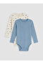 I Zero Roba Collar Baby Boy Snap Fastener Bodysuit 2-Pack from Freezen Store
