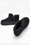 Women's Black Boots with Fur Inside, Suede Thick Sole, Casual Winter Shoes - 4
