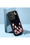 Redmi 15C 4G/5G Compatible Romantic Night Sky Pink Tulip Full Printed Silicone Case, Flexible Impact Protection