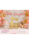 Happy Birthday Birthday Queen Birthday Set – Crown, Glasses, and Rose Gold Banner - 3
