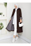 Striped Bondit Fabric Hijab Trench Coat Mde1205010 - 7