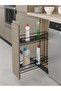 S-2213-A Anthracite Detergent Dispenser with Side Telescopic Rail - 2