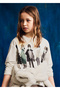 Girl's Long Sleeve T-Shirt Crema 7061