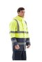 Safesawa Alaska Hi-Vis Parka Neon Yellow - Navy Blue 4122 - 6