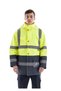 Safesawa Alaska Hi-Vis Parka Neon Yellow - Navy Blue 4122 - 2