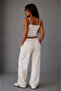Women's Vanilla Elastic Waist Sweatpants Be499 - 2